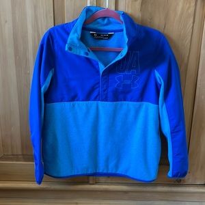 Under Armour, cold gear, youth extra-large, blue and light blue winter fleece.